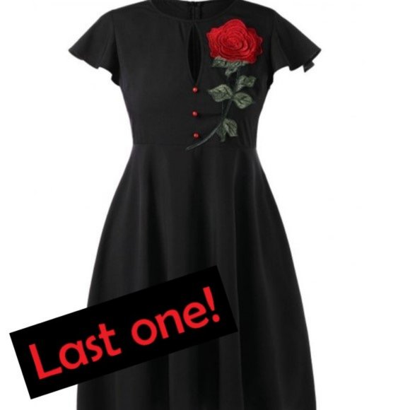 Dresses & Skirts - 🌹VINTAGE BEAUTY💝Plus Size Rose Embroidered Dress